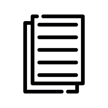 belge simgesi vektör illüstrasyonu