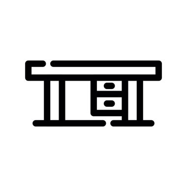 Modern mobilya simgesinin vektör illüstrasyonu