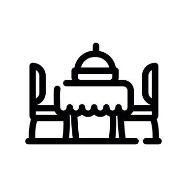 Modern satır tablo simgesinin vektör tasarımı