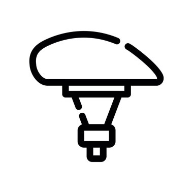 taslak simgesi. Beyaz arkaplanda izole edilmiş mantar simgesi. Mantar vektör simgesi. vektör simgesi.