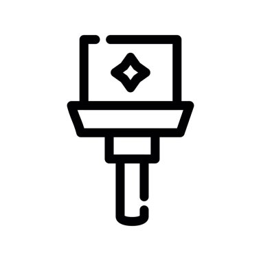 ccTV kamera simgesinin vektör illüstrasyonu