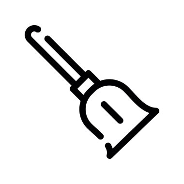 Kürek vektörü ince çizgi simgesi