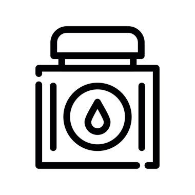 Su vektörü ince çizgi simgesi