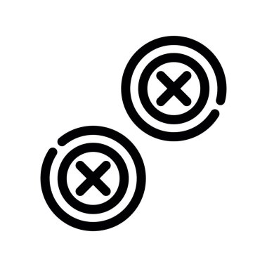 hedef vektör ince çizgi simgesi