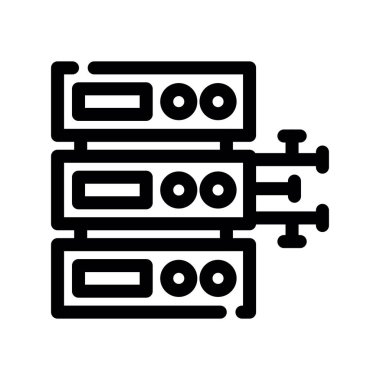 ağ sunucusu vektör illüstrasyonu