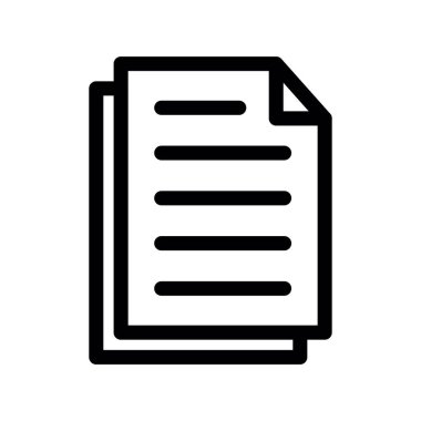 belge dosya simgesi vektör illüstrasyonu