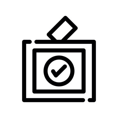 Simge, vektör illüstrasyonunu kontrol et