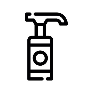 sabun vektörü ince çizgi simgesi