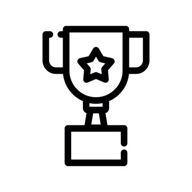 kupa simgesi vektör illüstrasyonu