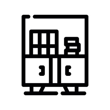 Sunucu simgesi, vektör illüstrasyonu