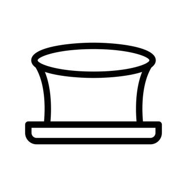 hat vektörü ince çizgi simgesi