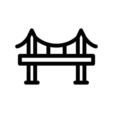 vector illustration of bridge icon