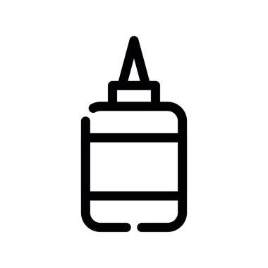 Bir şişe simgesinin vektör illüstrasyonu