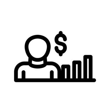 iş simgesi vektör illüstrasyonu