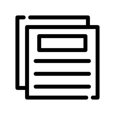 belge simgesi. Web için basit dosya vektör simgesi çizimi