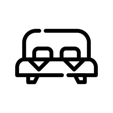 Otomobil koltuğu ikonu vektör illüstrasyon tasarımı