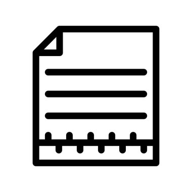 Dosya biçim simgesinin vektör illüstrasyonu