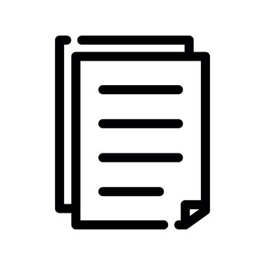 belge simgesi vektör illüstrasyonu