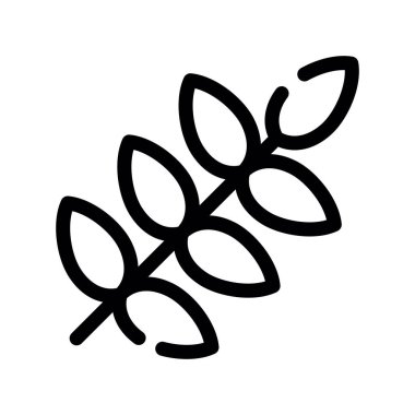 Yaprak simgesi, vektör illüstrasyonu