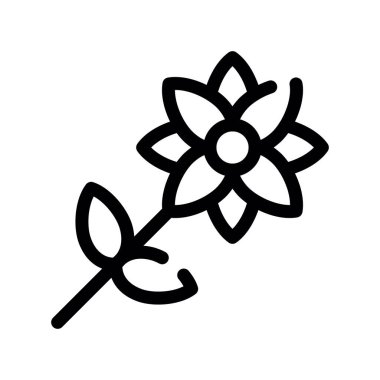 Çiçek. Web simgesi basit tasarım