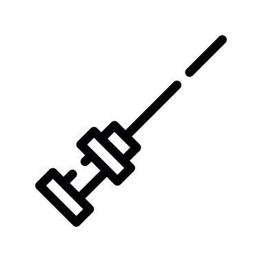 Çekiç simgesi tasarımının illüstrasyon vektörü grafiği