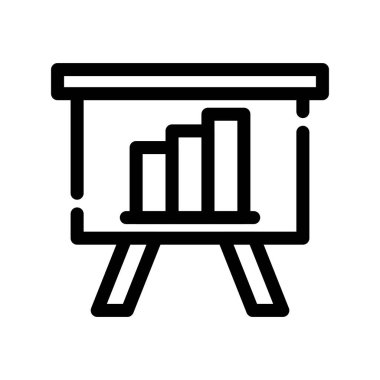 grafik vektörü ince çizgi simgesi
