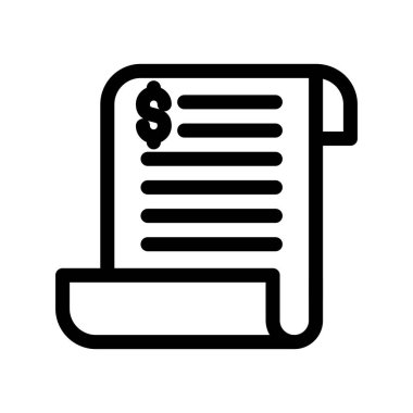 Bill vektör ince çizgi simgesi