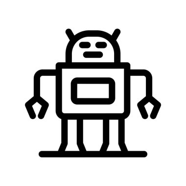 Robot simgesi. Vektör çizim