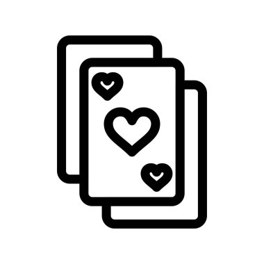 sevgi vektörü ince çizgi simgesi