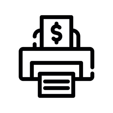 yazıcı simgesi vektör illüstrasyon tasarımı