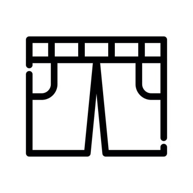 Mobilya simgesinin vektör illüstrasyonu