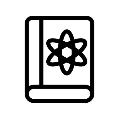 Bilim ve teknoloji çizgi vektör simgesi.