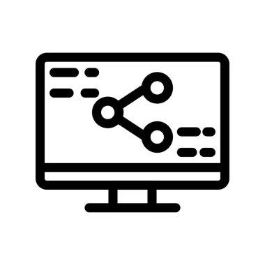 Web tasarım vektör çizgisi simgesi