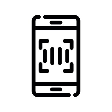 cep telefonu simgesi. Beyaz arkaplanda izole edilmiş web tasarımı için akıllı telefon simgesi vektör simgesi