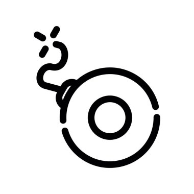 Çizgi film simgesinin vektör çizimi