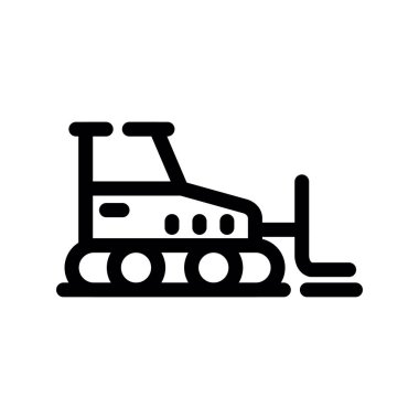 kömür vektörü ince çizgi simgesi