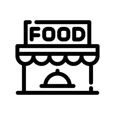 yiyecek ikonu vektör illüstrasyonu