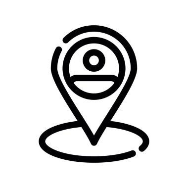 konum vektörü düz renk simgesi