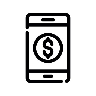 cep telefonu ikonu vektör illüstrasyonu