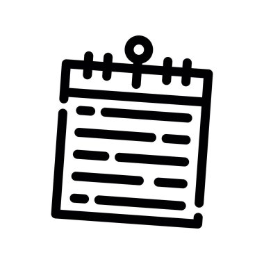 Takvim Vektör Satır Simgesi Tasarımı