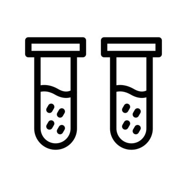 test vektörü ince çizgi simgesi