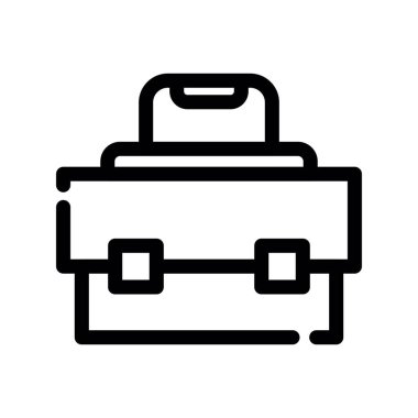 Bagaj simgesi vektör çizelgesini içeren bavul