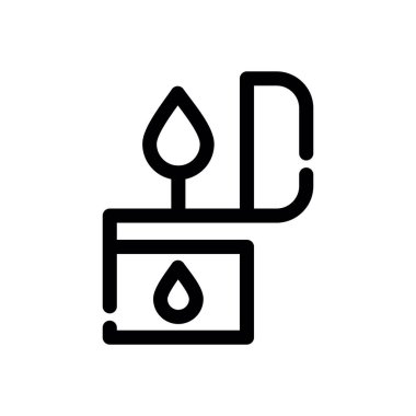 mum vektörü ince çizgi simgesi