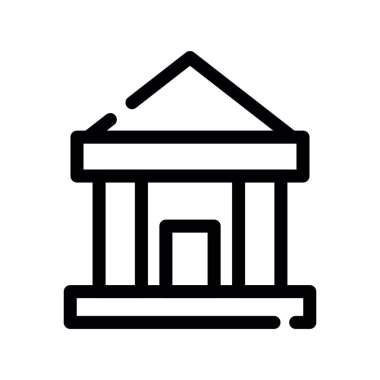 vektör evi simgesi, illüstrasyon