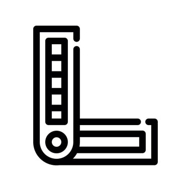 Harflerin satır vektör simgesi.