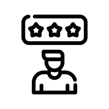 derecelendirme simgesi vektör çizimi çizimi