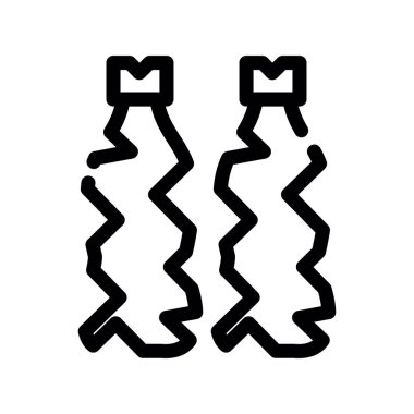 Köpek maması ikonu ana hatları vektörü. Köpek maması. yiyecek.