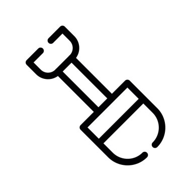 Çekiç simgesinin vektör illüstrasyonu