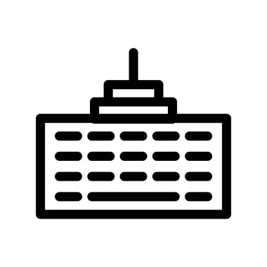 ofis tablosu simgesi vektörü izole edilmiş çizim çizimi