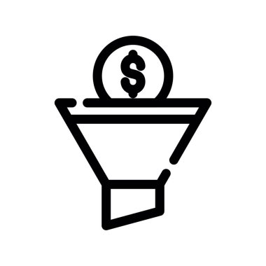 para huni vektör çizgisi simgesi